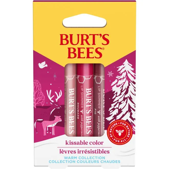 Burt's Bees Kissable Colour Lip Shimmer Gift Set