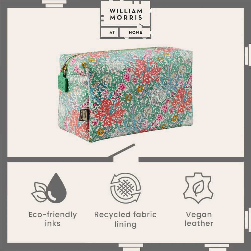 WILLIAM MORRIS At Home Golden Lily Large Wash Bag