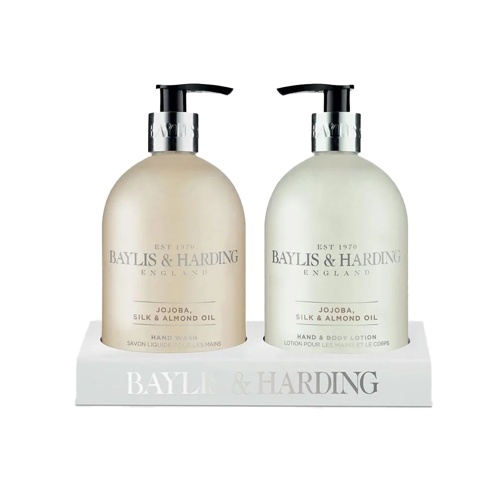 Baylis & Harding Signature Jojoba, Silk & Almond Oil Hand Wash & Lotion Set
