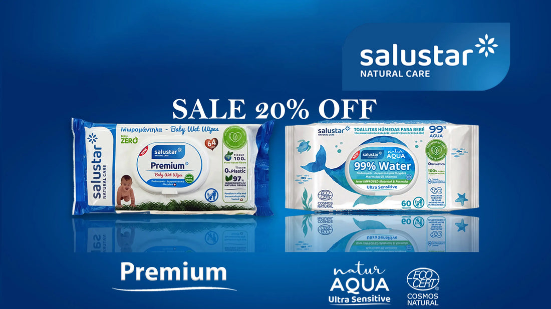 Salustar Baby Wet Wipes in Cyprus. Premium or Aqua. Which One Fits Your Baby