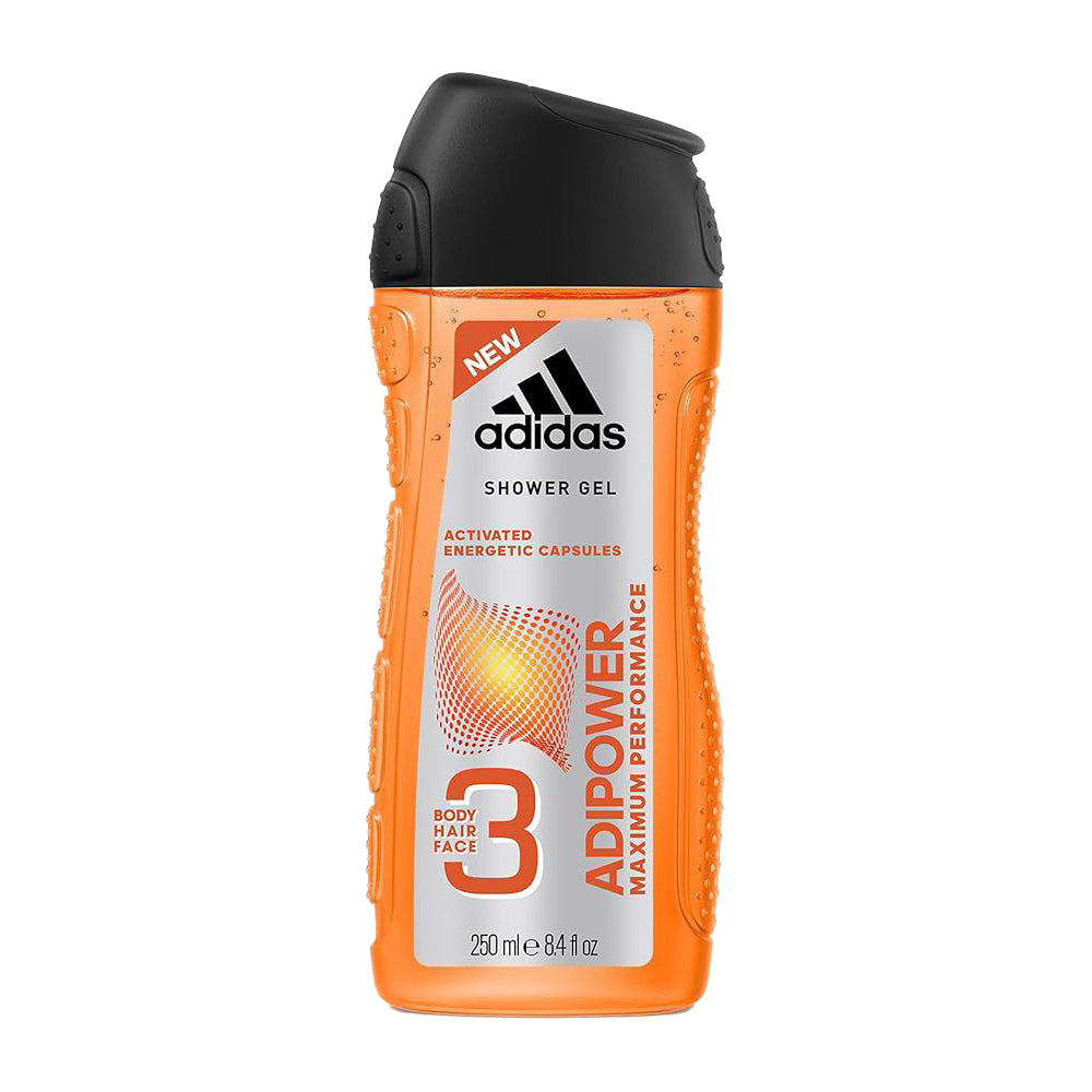 Adidas Adipower Shower Gel for Men 3-in-1  Body, Hair & Face 250ml