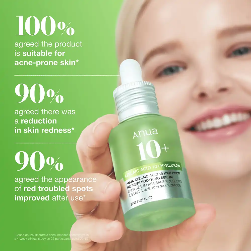 Anua Azelaic Acid 10 Hyaluron Redness Soothing Serum Green 30ml