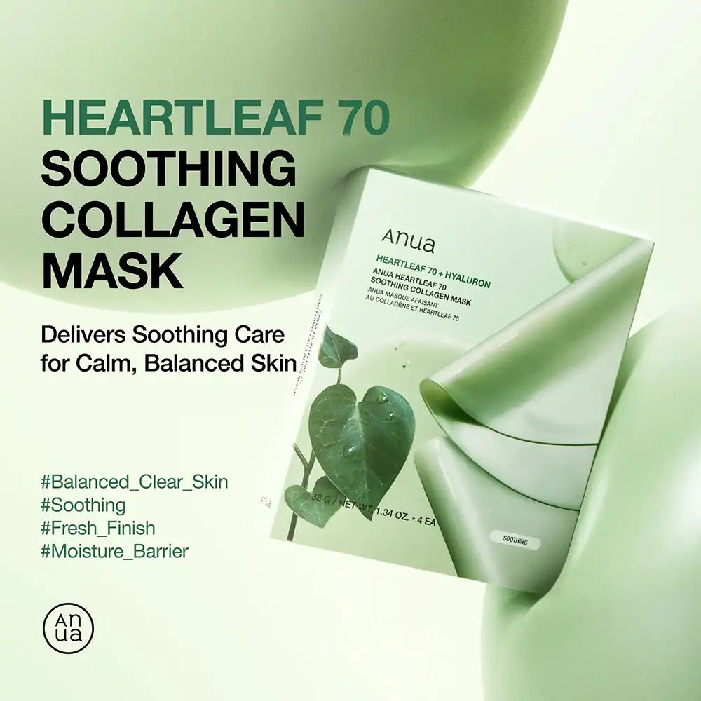 Anua Heartleaf 70 Soothing Collagen Hydrogel Sheet Mask
