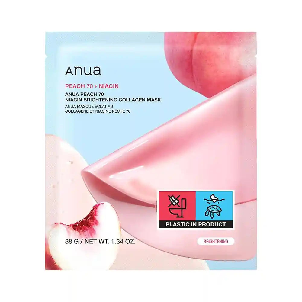Anua Peach 70 Niacin Brightening Collagen Mask 38g