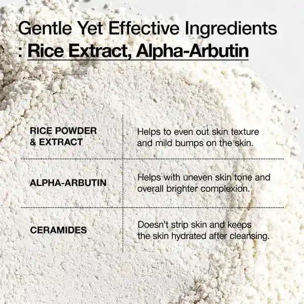 Anua Rice Enzyme + Ceramide Brightening Cleansing Powder 40g