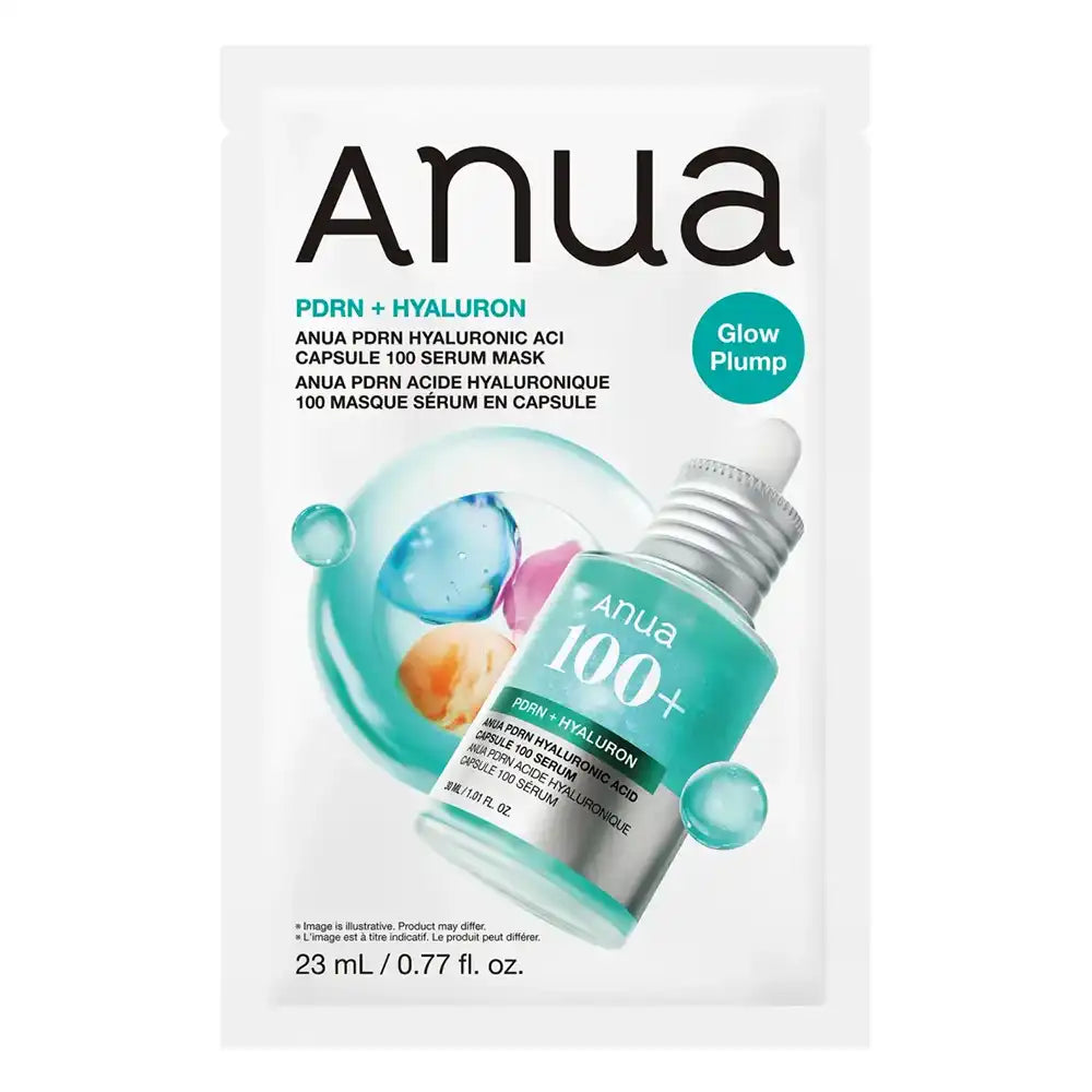 Anua PDRN Hyaluronic Acid Capsule 100 Serum 1 Sheet Mask 23ml
