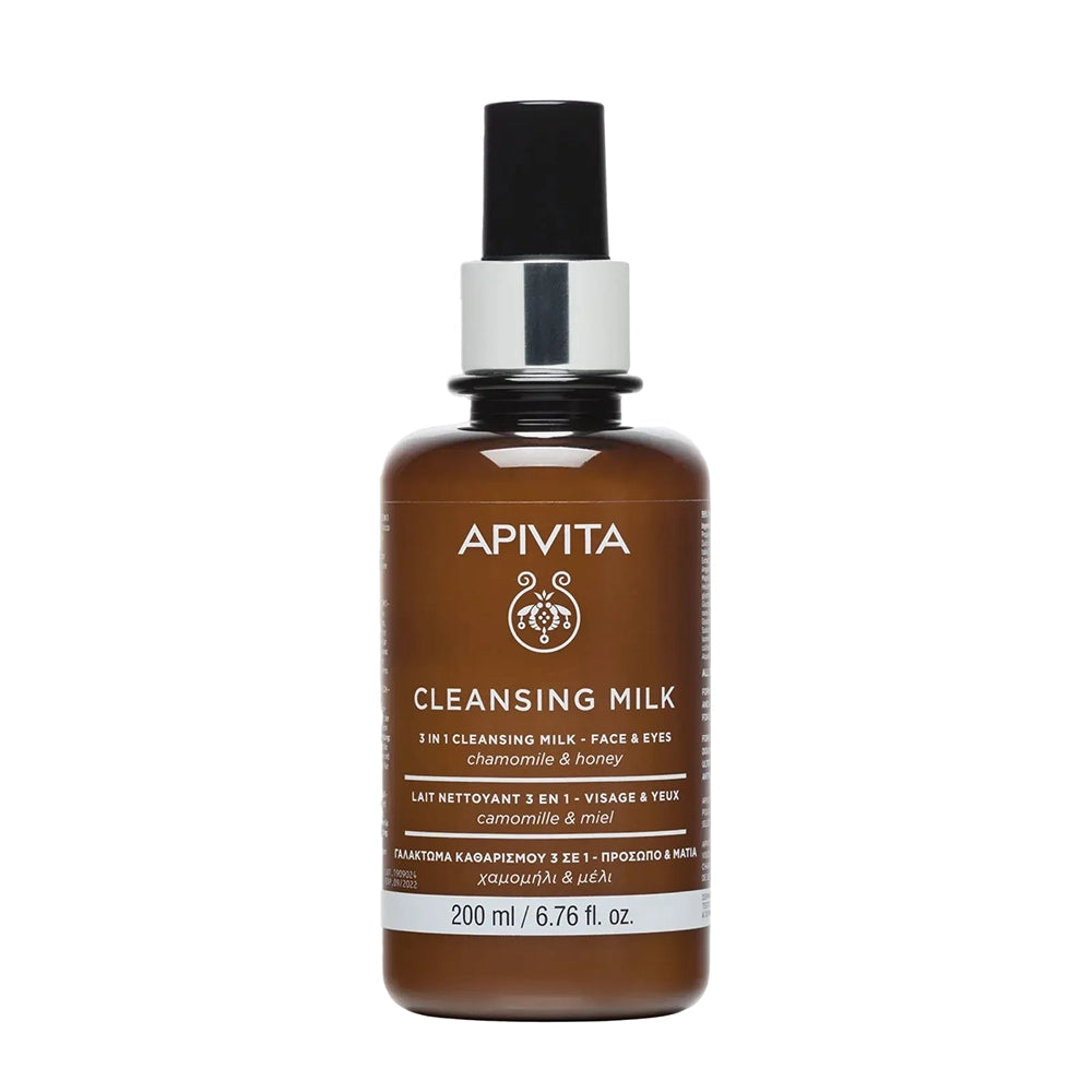 Apivita 3 in 1 Cleansing Milk Face & Eyes 200ml