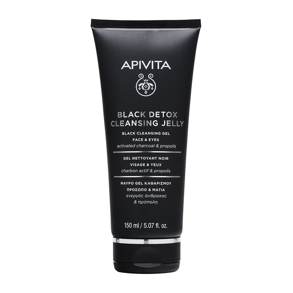 Apivita Black Detox Cleansing Jelly - Face & Eyes 150ml