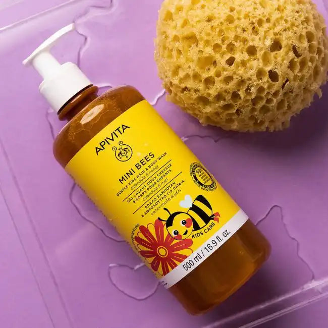 Apivita Mini Bees Gentle Kids Hair & Body Wash Calendula-Honey 500ml