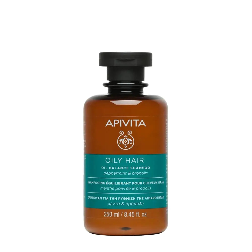 Apivita Oily Hair Oil Balancing Shampoo Peppermint & Propolis