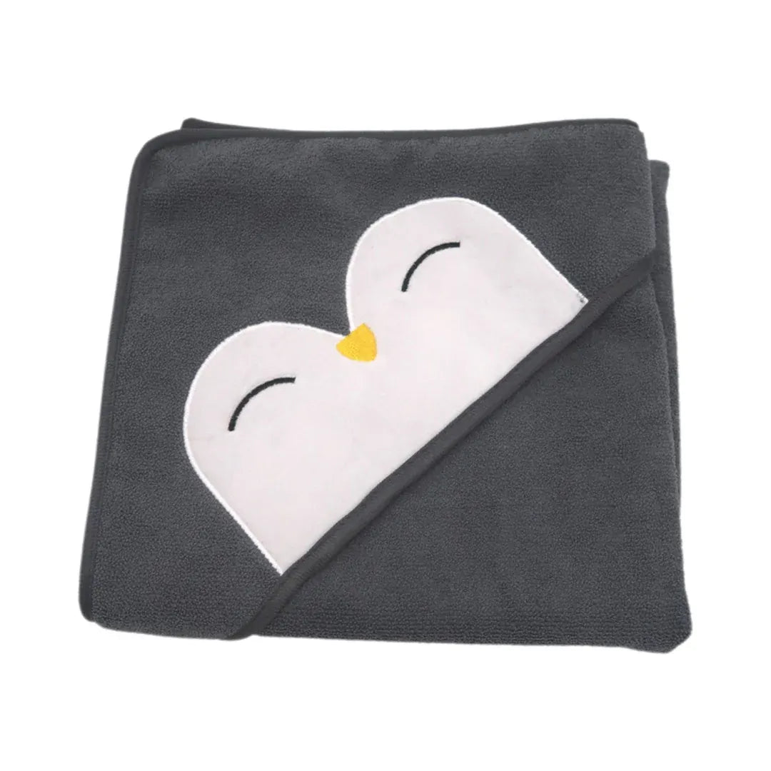 Aroma Home Kids Penguin Bath Hooded Towel