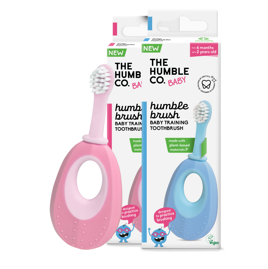 The Humble Co. Plant-Based Baby Toothbrush Blue