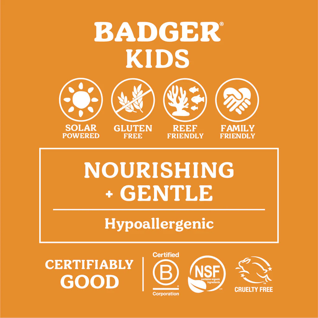 Badger Kids Sunscreen Cream 87ml - SPF 30