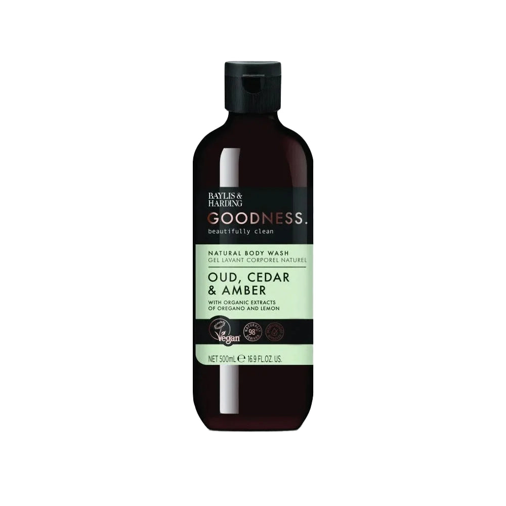 Baylis & Harding Goodness Oud Cedar & Amber Body Wash 500ml