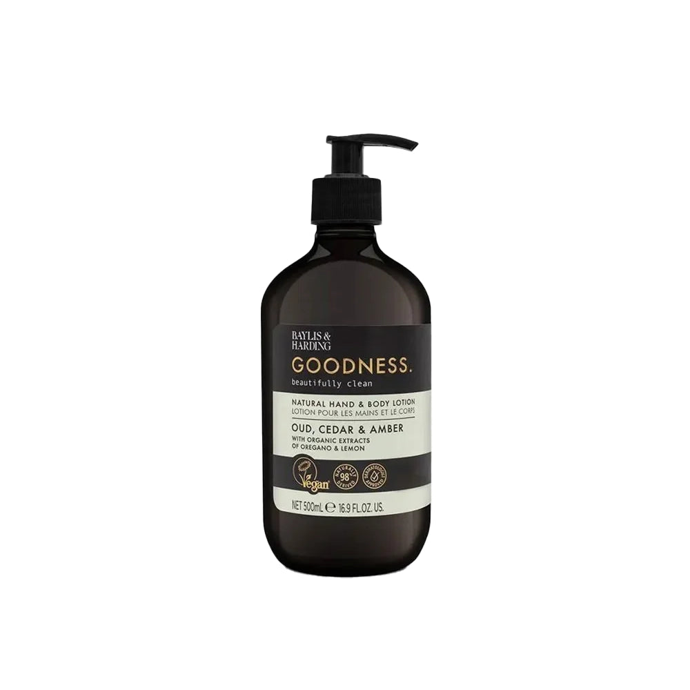 Baylis & Harding Goodness Oud Cedar & Amber Hand & Body Lotion 500ml