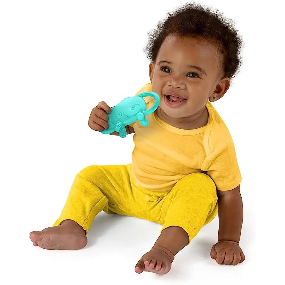 Bright Starts Tame Your Tusks Silicone Teether with Handles 3M+