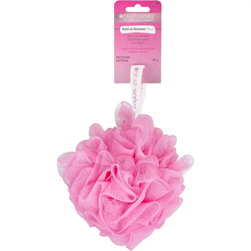 Brushworks Bath & Shower Pouf 70g