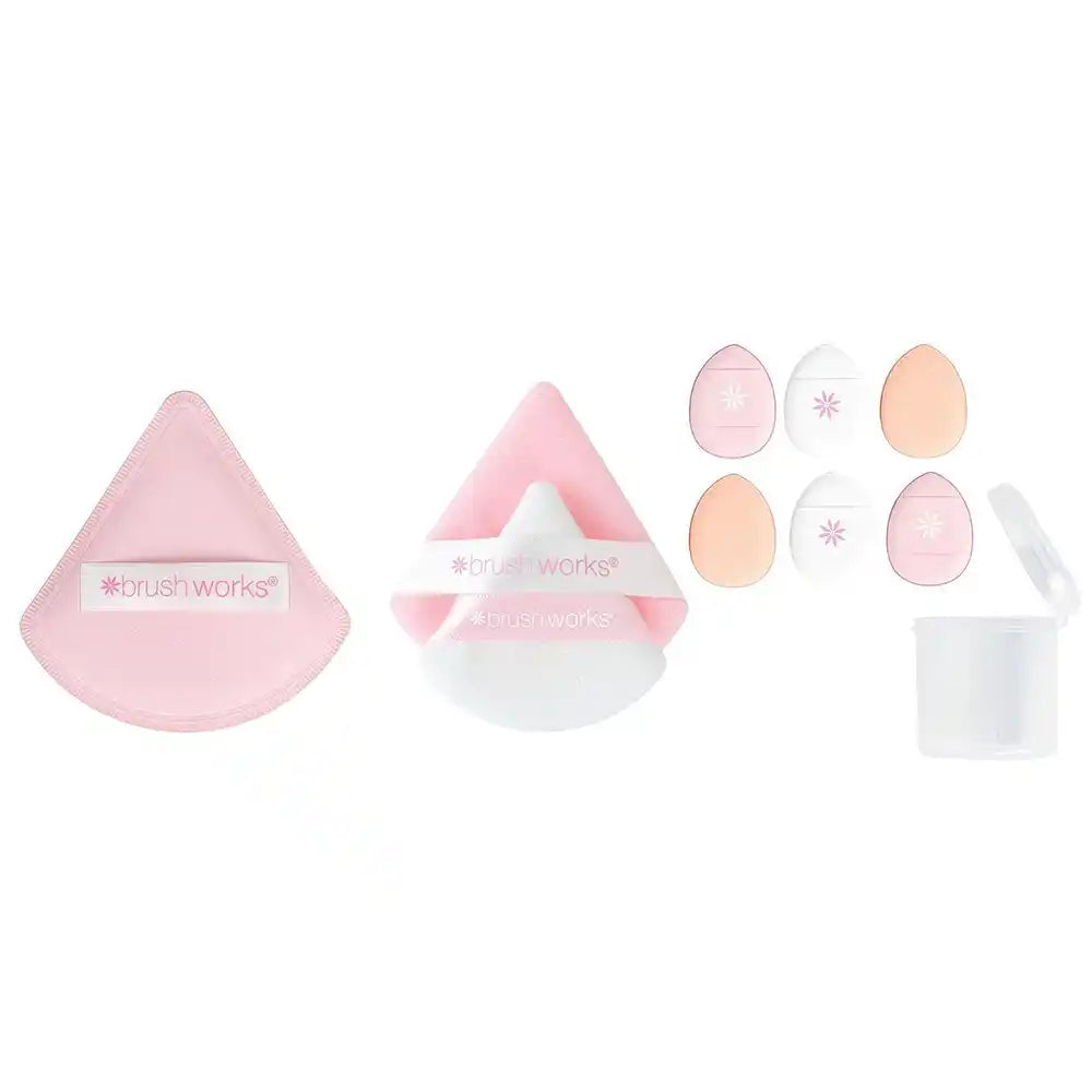 Brushworks Puff It Pretty Makeup Sponge Set 9Pcs