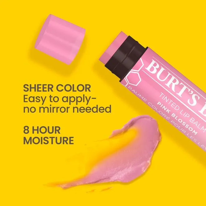 Burt's Bees Pink Blossom Tinted Lip Balm