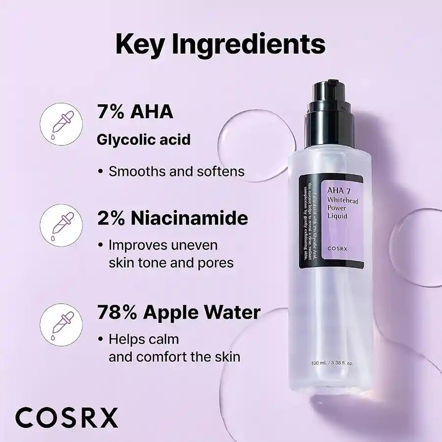 COSRX AHA 7 Whitehead Power Liquid Exfoliating Facial Treatment 100ml