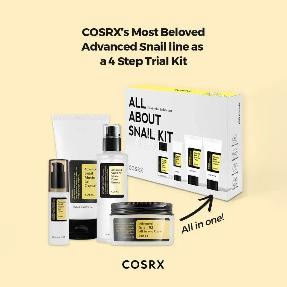 COSRX All About Snail Facial Care Kit 4 Step Gift Set