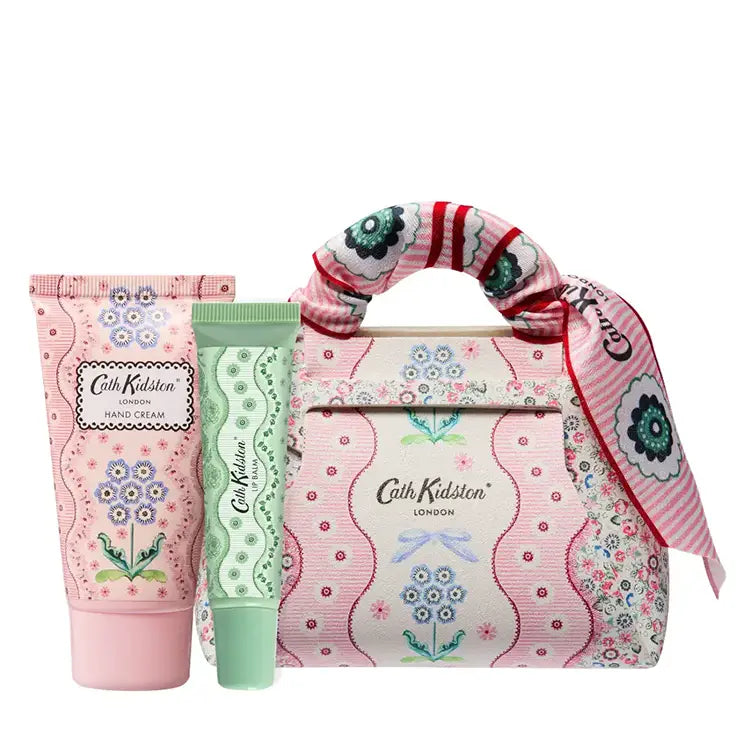 Cath Kidston Woven Flowers Mini Hand & Lip Bag Gift Set