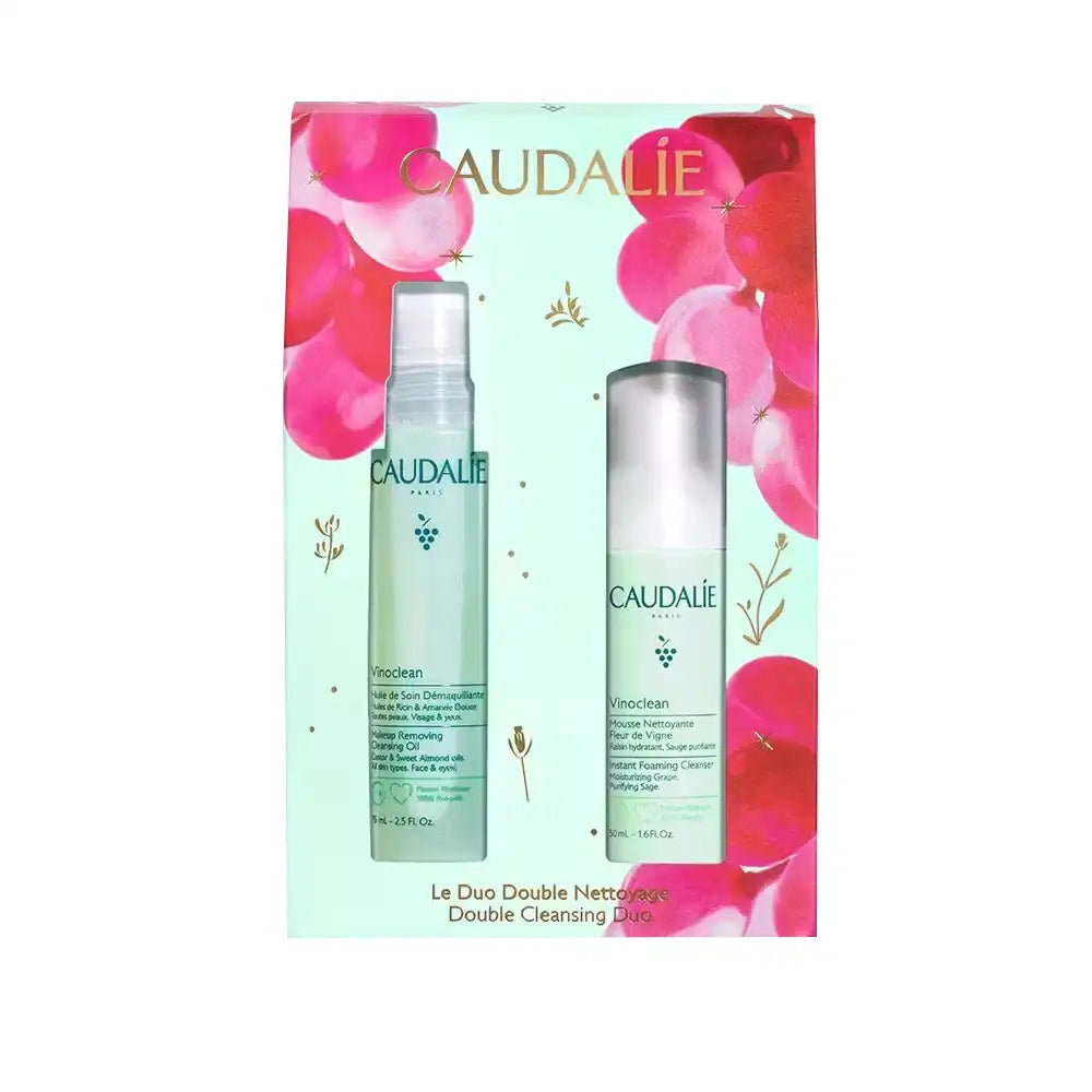 Caudalie Double Cleansing Duo Set Cleansing Oil & Foaming Cleanser