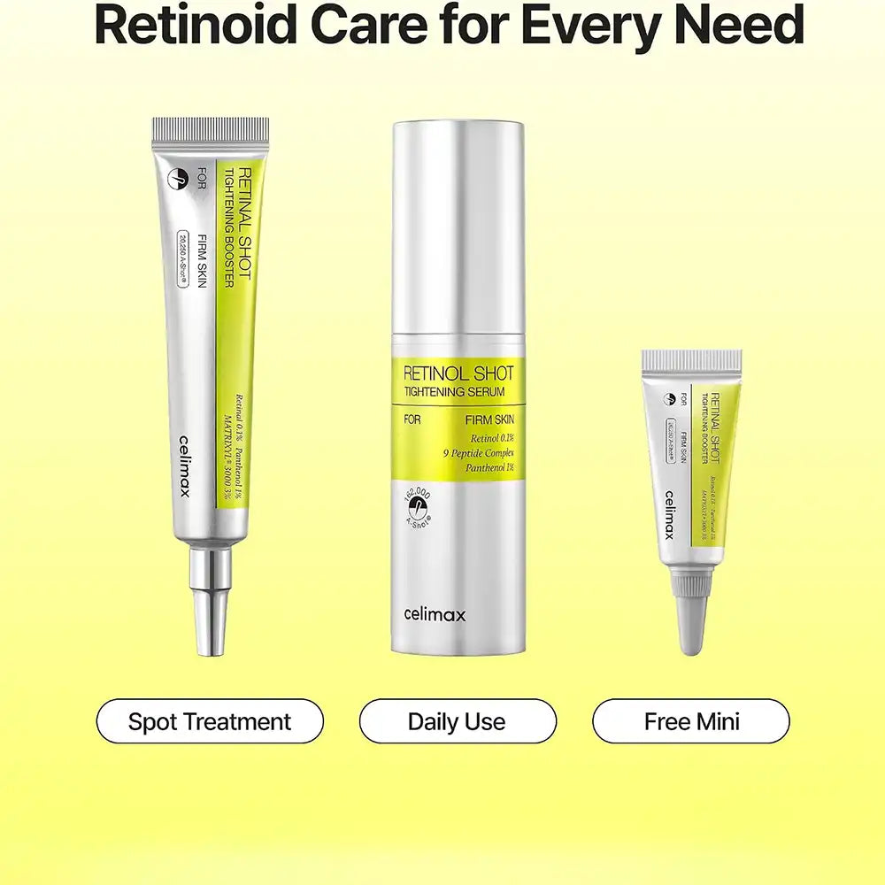 Celimax Retinol + Retinal Shot Tightening Serum & Booster Gift set