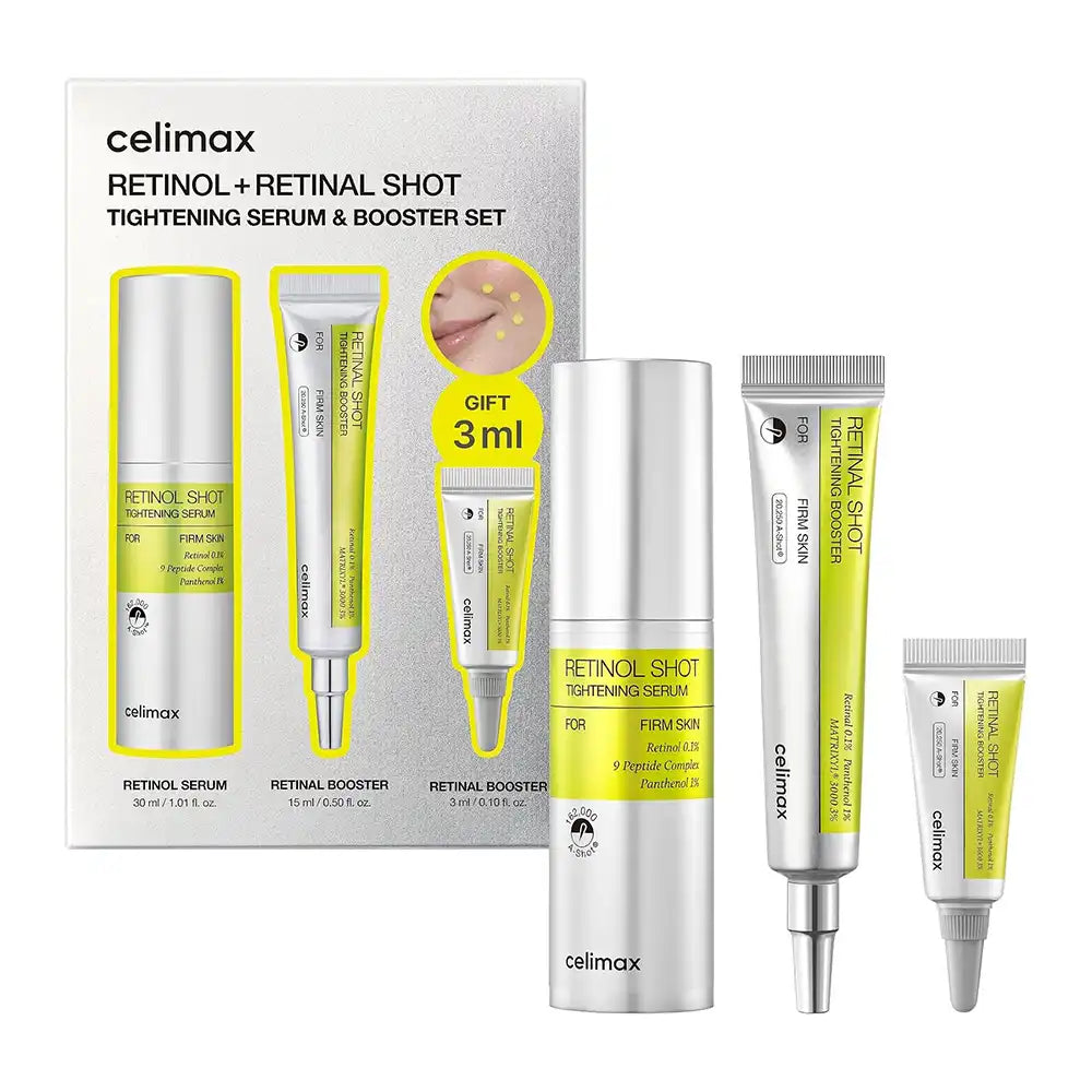Celimax Retinol + Retinal Shot Tightening Serum & Booster Gift set