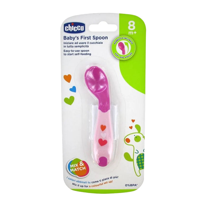 Chicco Baby's First Spoon 8M+ Pink