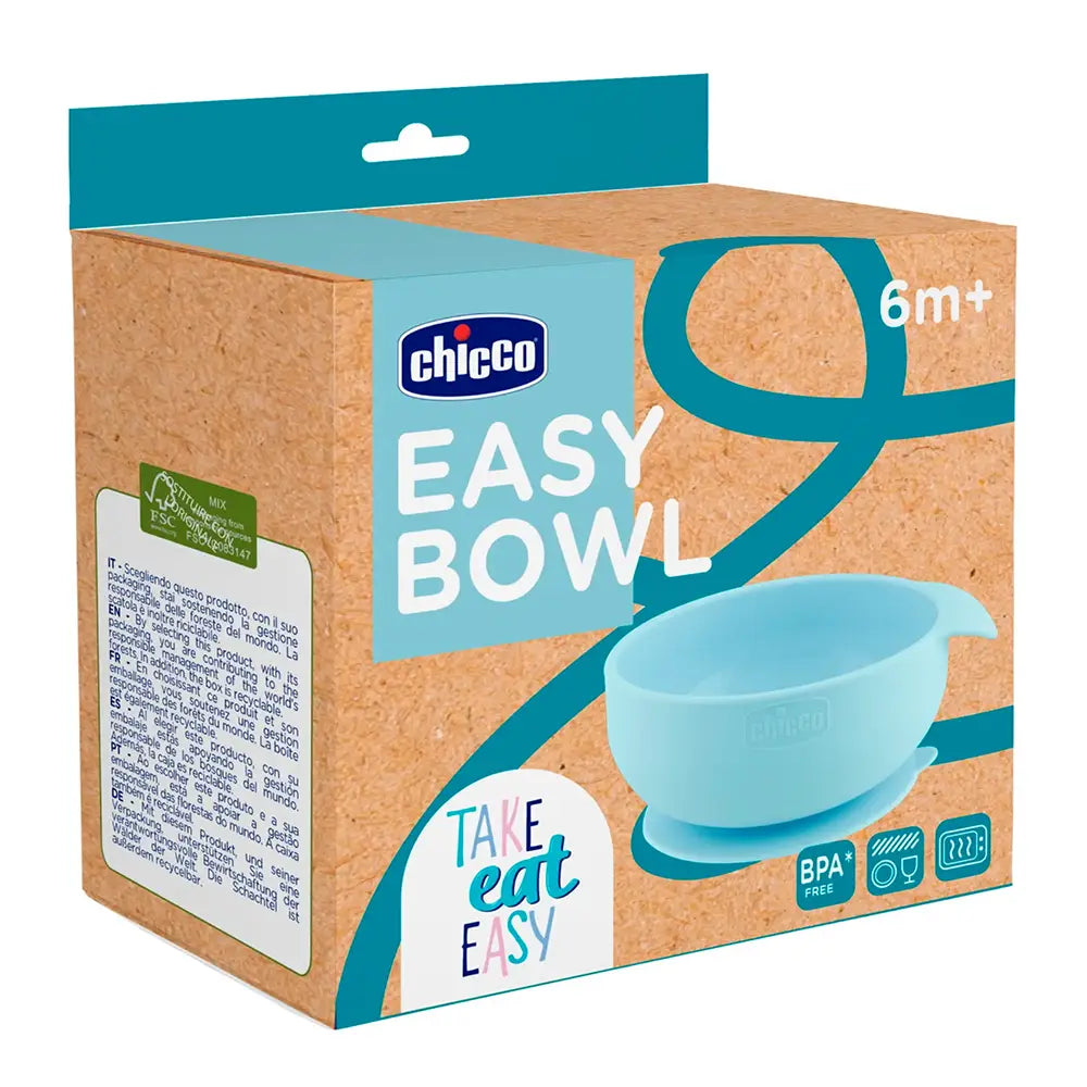 Chicco Take Eat Easy Silicone Bowl 6m+