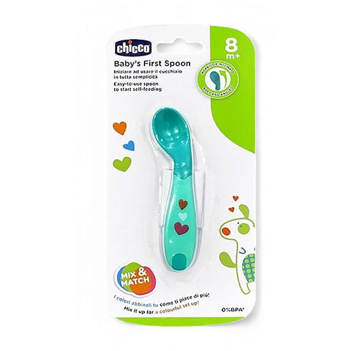 Chicco Baby's First Spoon 8M+ Green