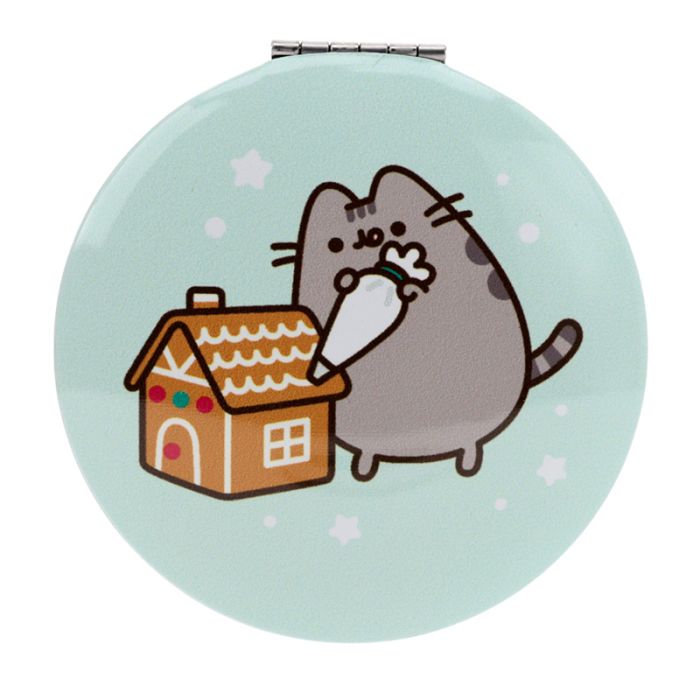 Christmas Pusheen the Cat Compact Mirror Mint