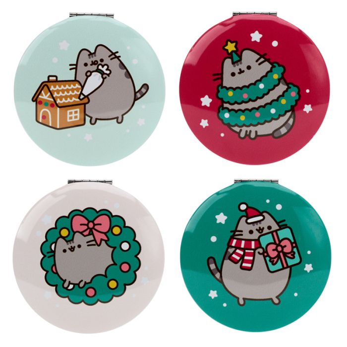 Christmas Pusheen the Cat Compact Mirror