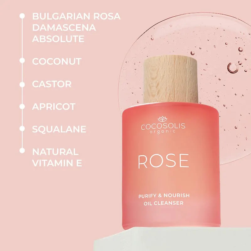 Cocosolis Organic ROSE Purify & Nourish Oil Cleanser 50ml