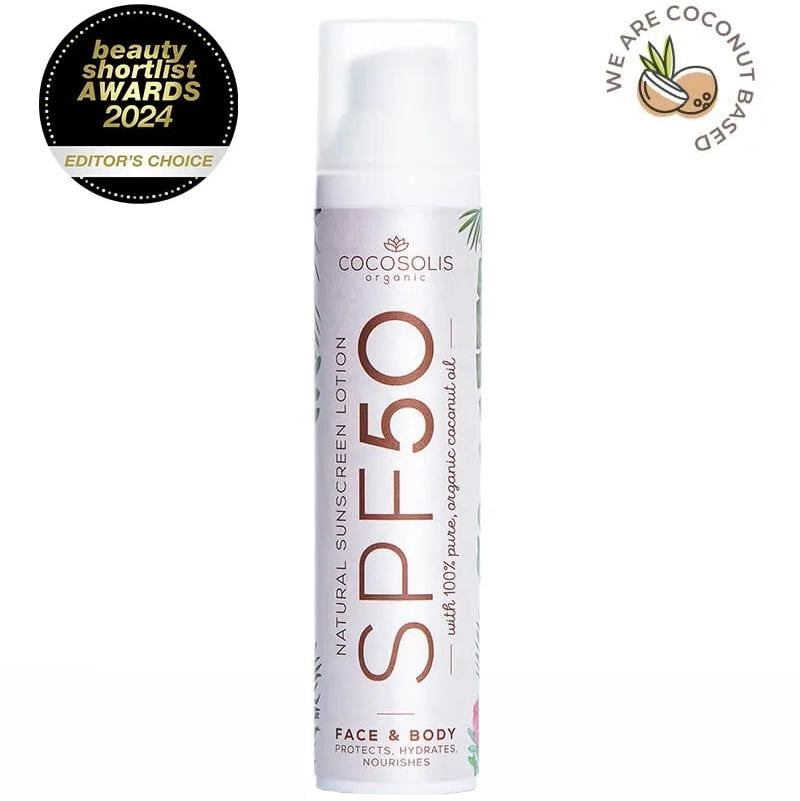 Cocosolis Organic SPF50 Natural Sunscreen Lotion 100g