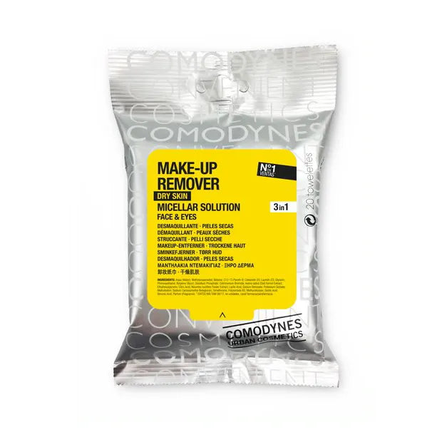 Comodynes Makeup Remover Dry Skin 20pcs