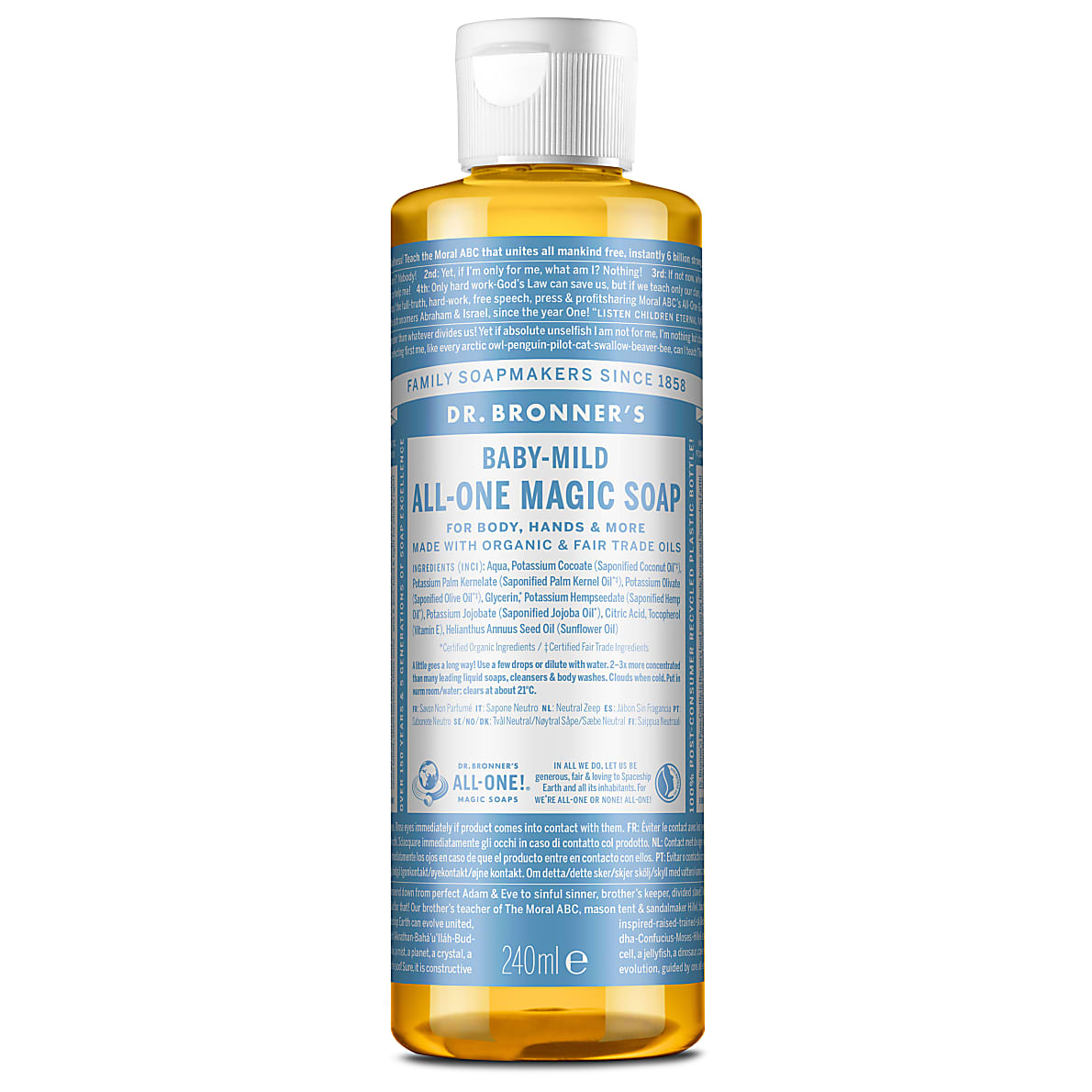 Dr. Bronner's 18 in1 Baby Mild Soap 240ml