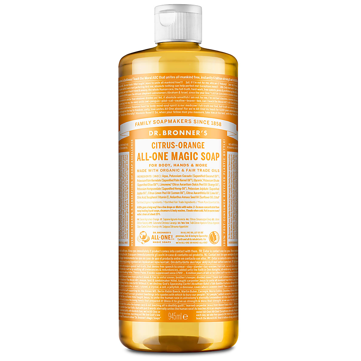 Dr. Bronner's Citrus Pure Castille Liquid Soap 945ml