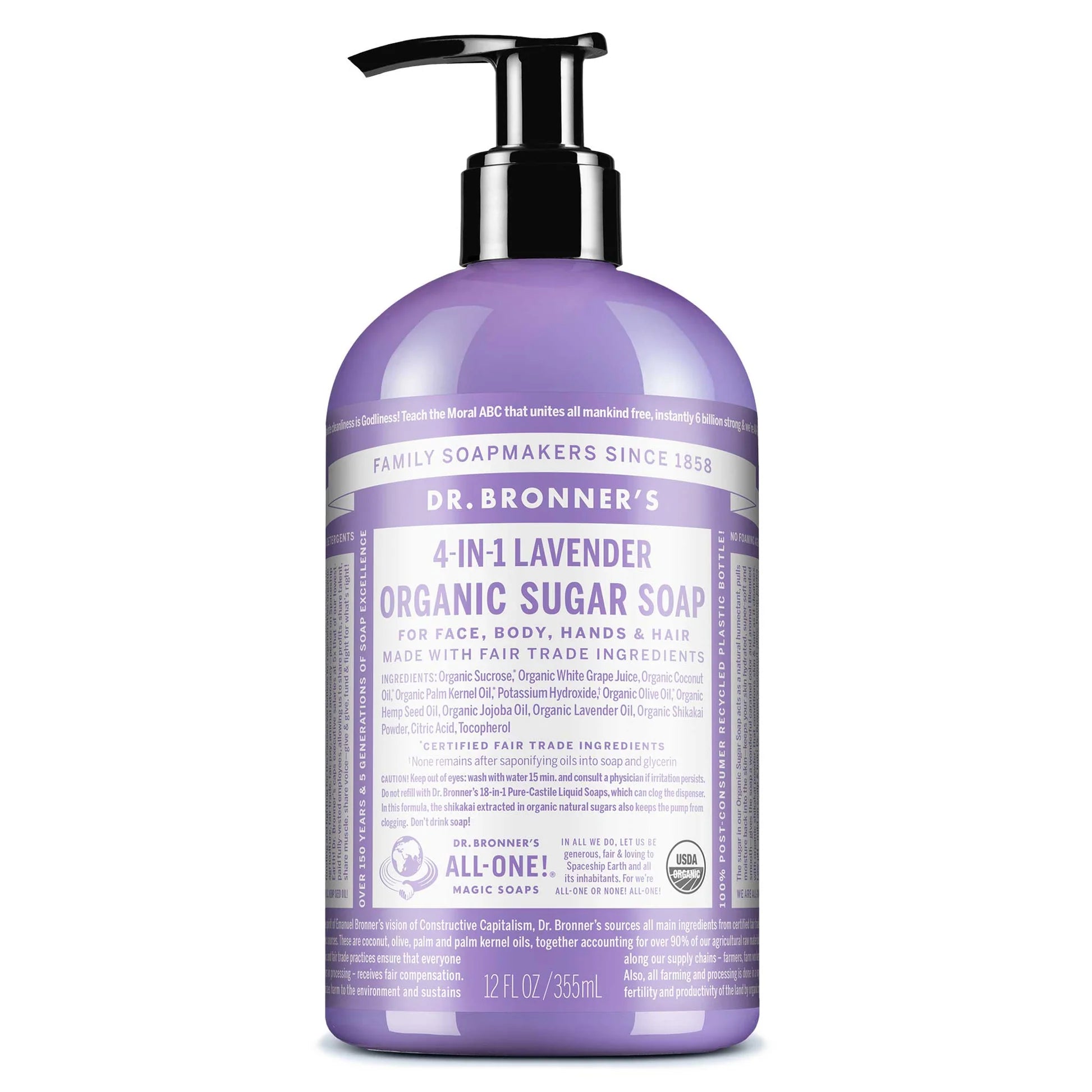 Dr. Bronner's Lavender Organic Sugar Soap 710ml