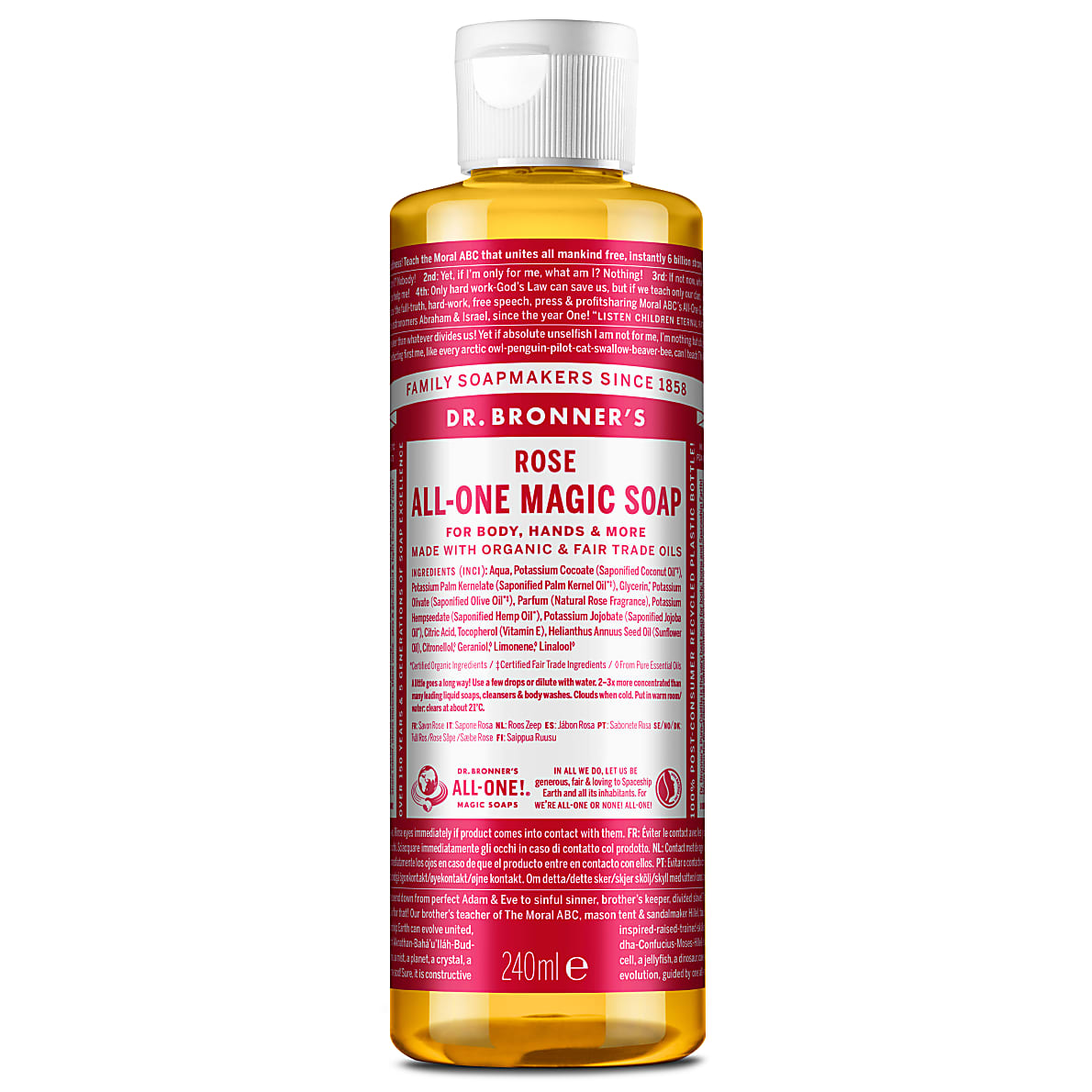 Dr. Bronner's Rose - Pure Castille Liquid Soap 237ml