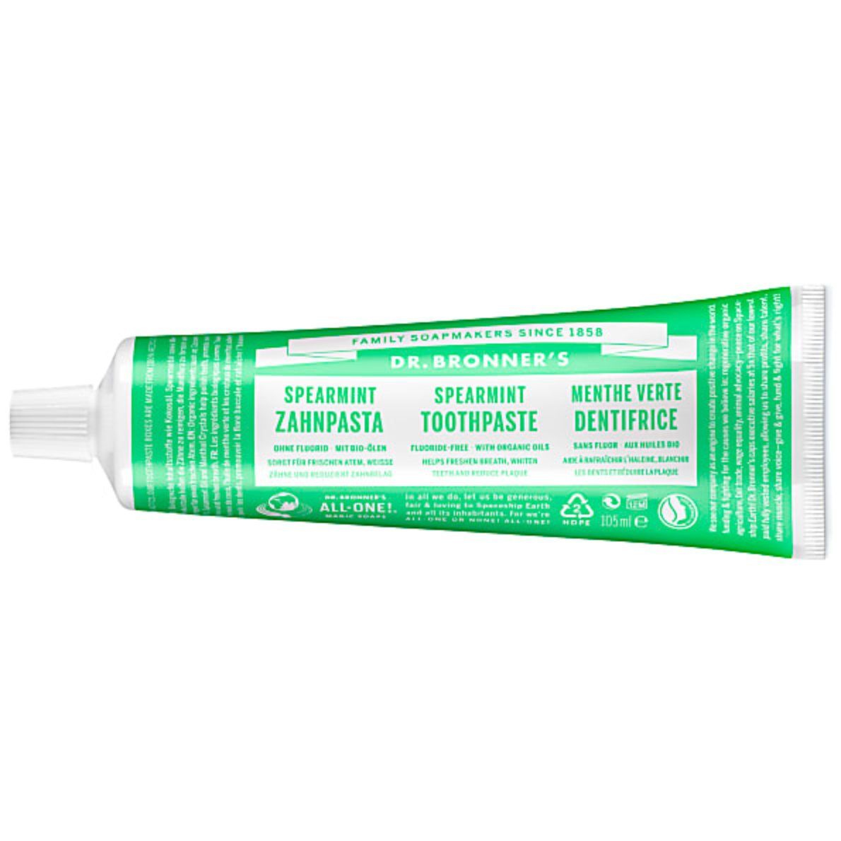 Dr. Bronner's Spearmint All-One Toothpaste 140gr
