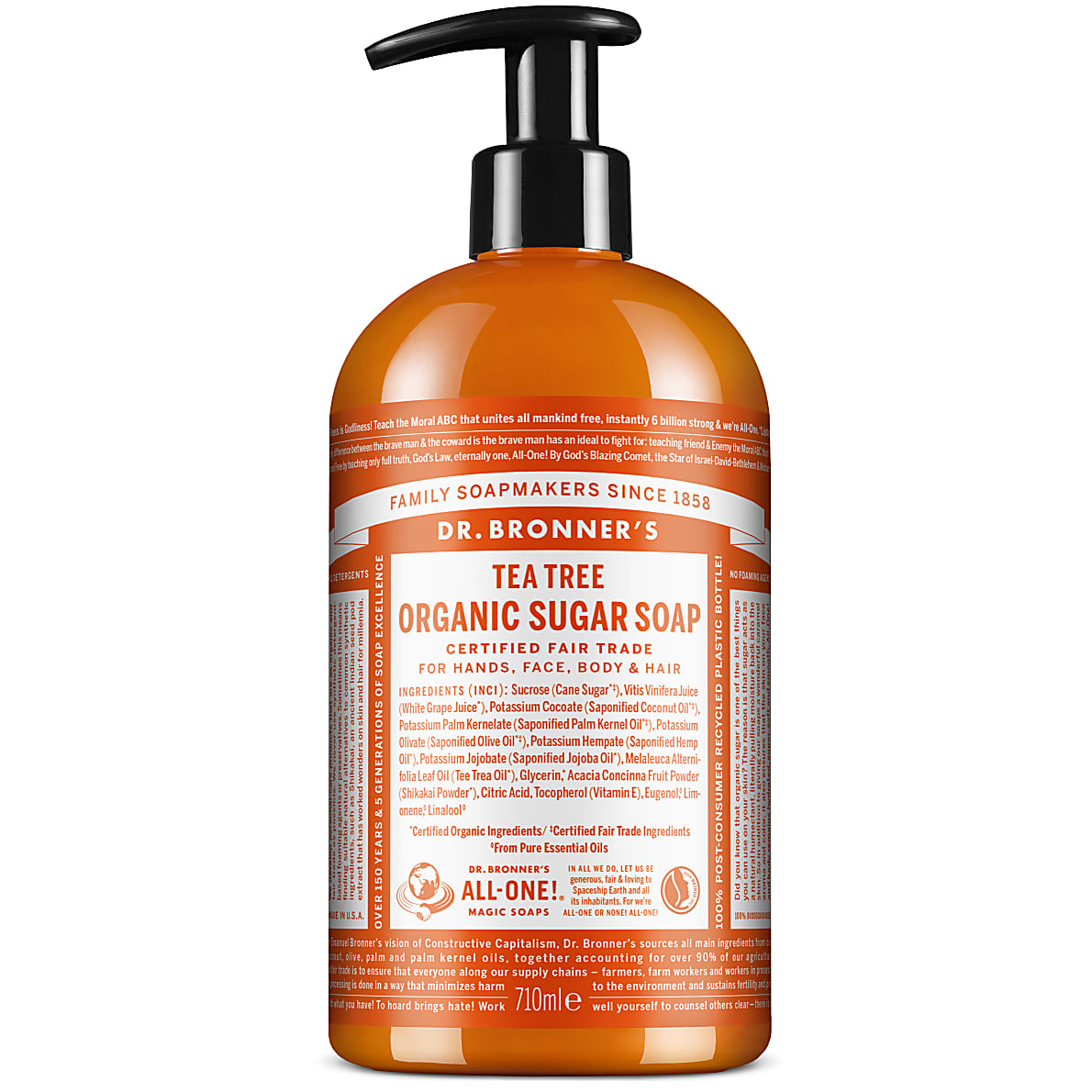 Dr. Bronner's Tea Tree Organic Sugar Soap 710ml 