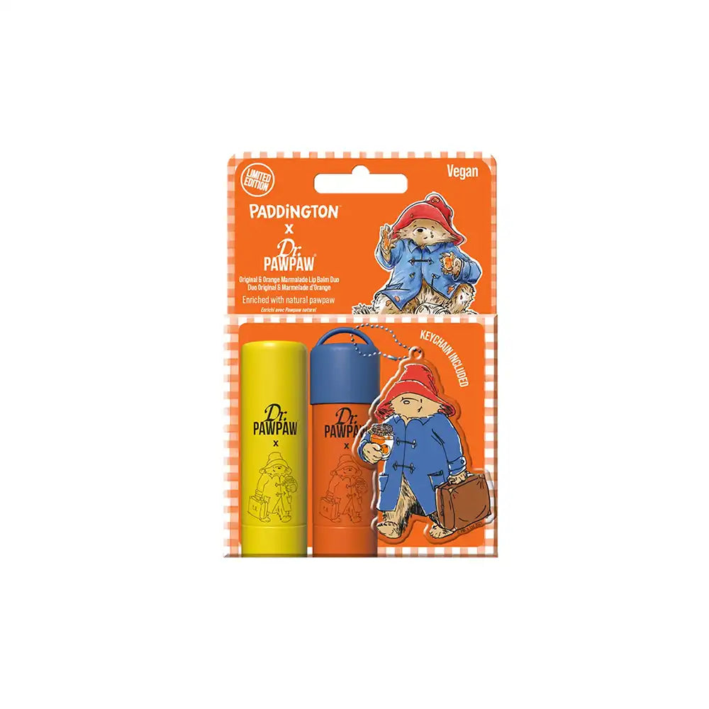Dr. PawPaw Paddington Bear Lip Balm Duo + Keyring 2x4g