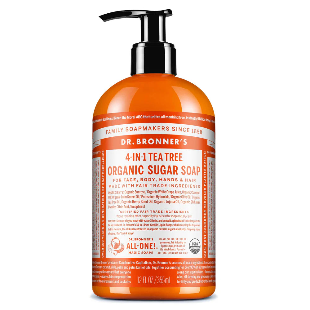 Dr. Bronner's Tea Tree Organic Sugar Soap 355ml