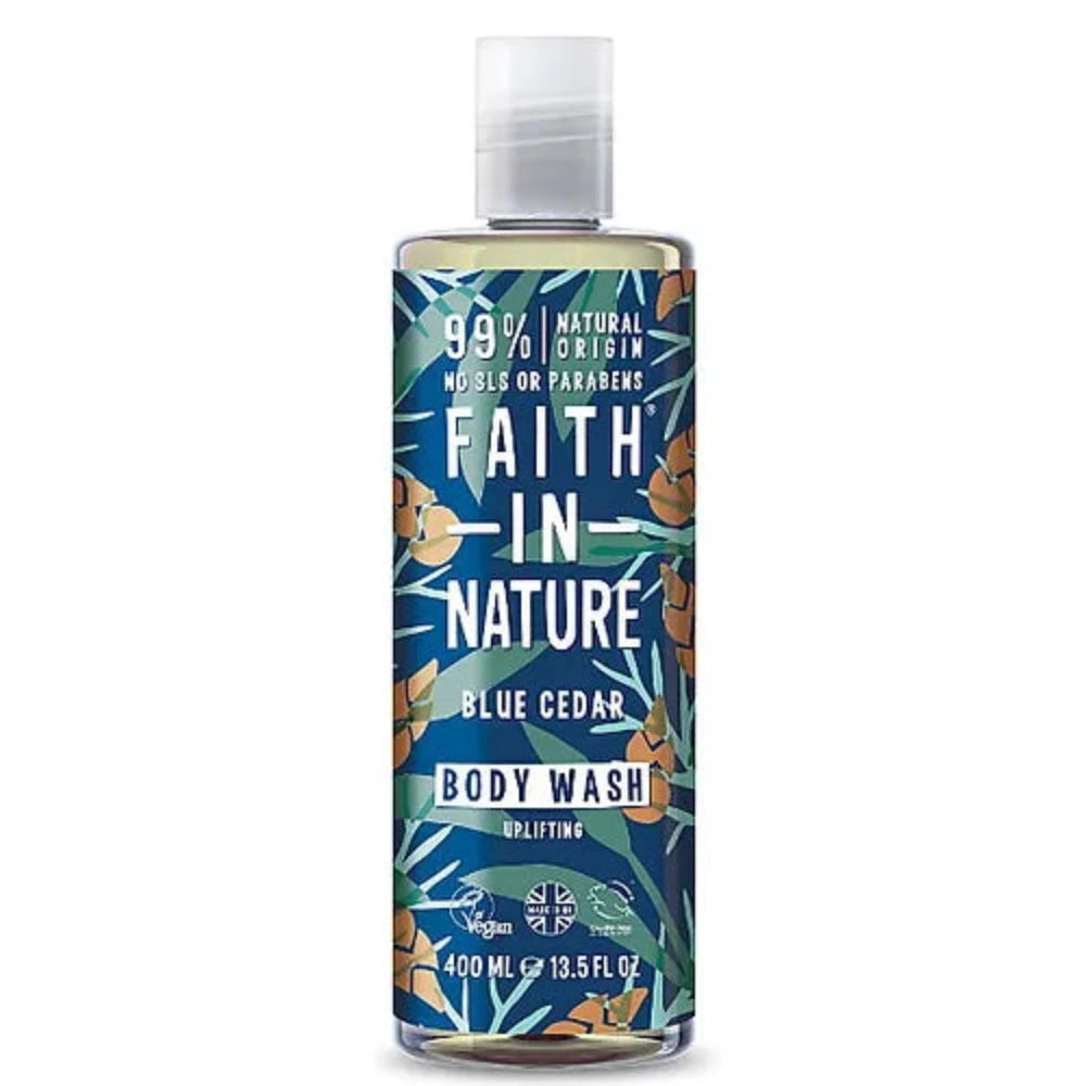 Faith in Nature Men's Blue Cedar Body Wash 400ml 