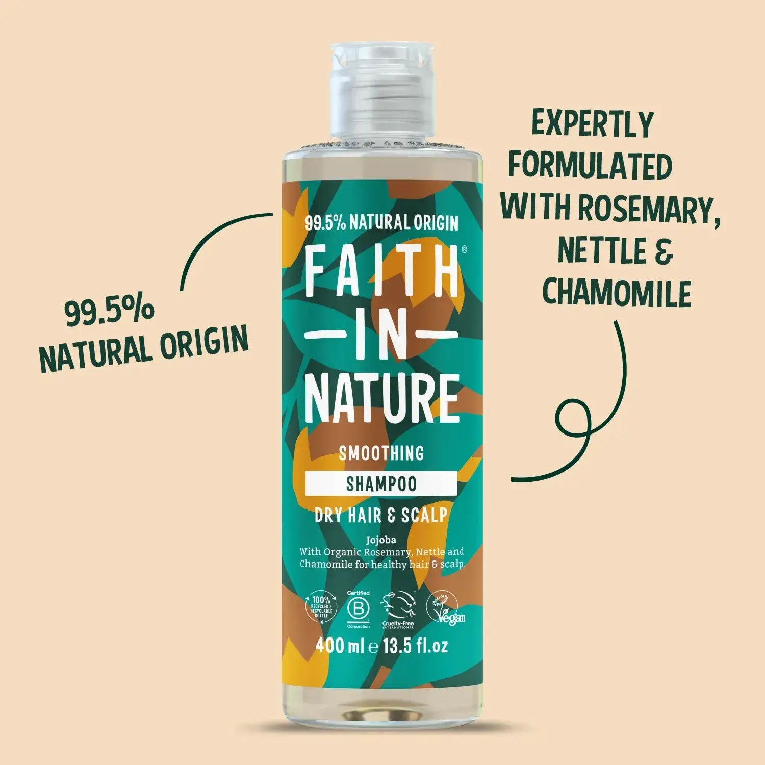Faith in Nature Natural Jojoba Smoothing Shampoo 400ml