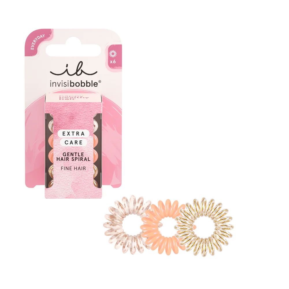 Invisibobble® Extra Care Gentle Hair Spiral 6pcs