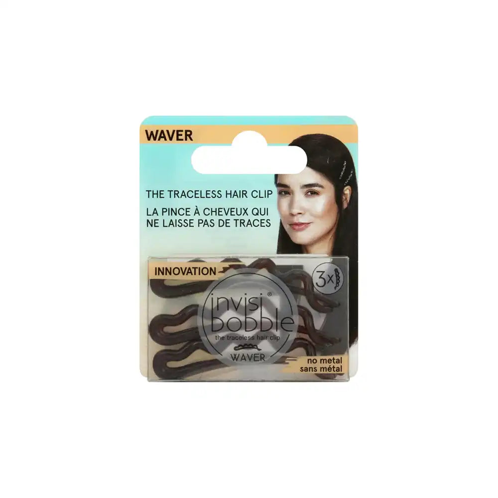 Invisibobble Waver Traceless Hair Clip Pretty Dark 3 Pcs