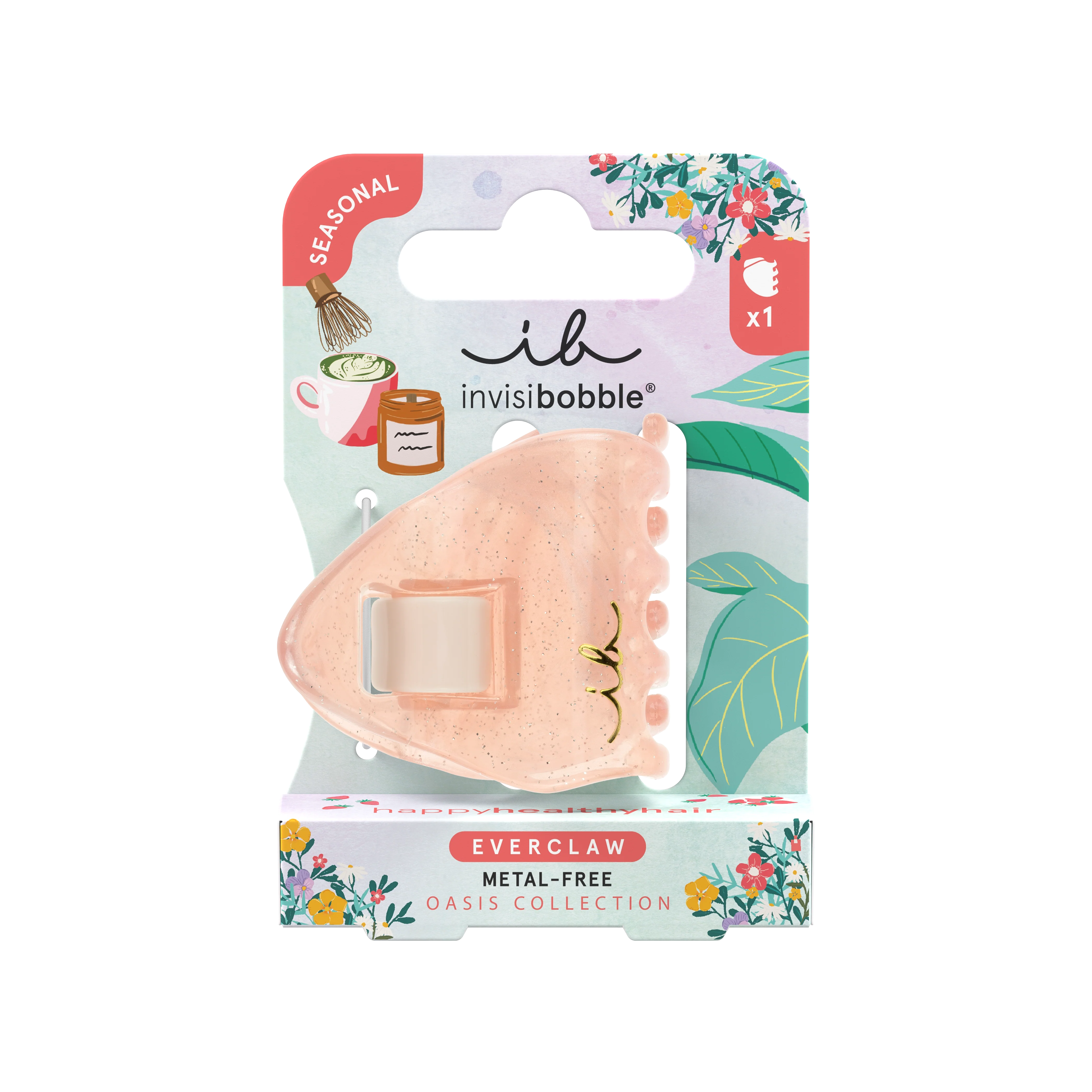 Invisibobble® EVERCLAW Oasis Coral Crush